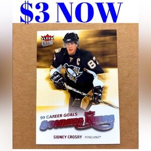 Sidney Crosby 2008/09 Fleer Ultra Insert Pittsburgh Penguins Hockey Card